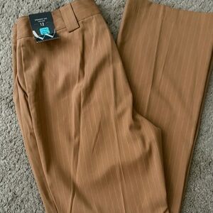 Worthington Camel Pinstripe Trousers